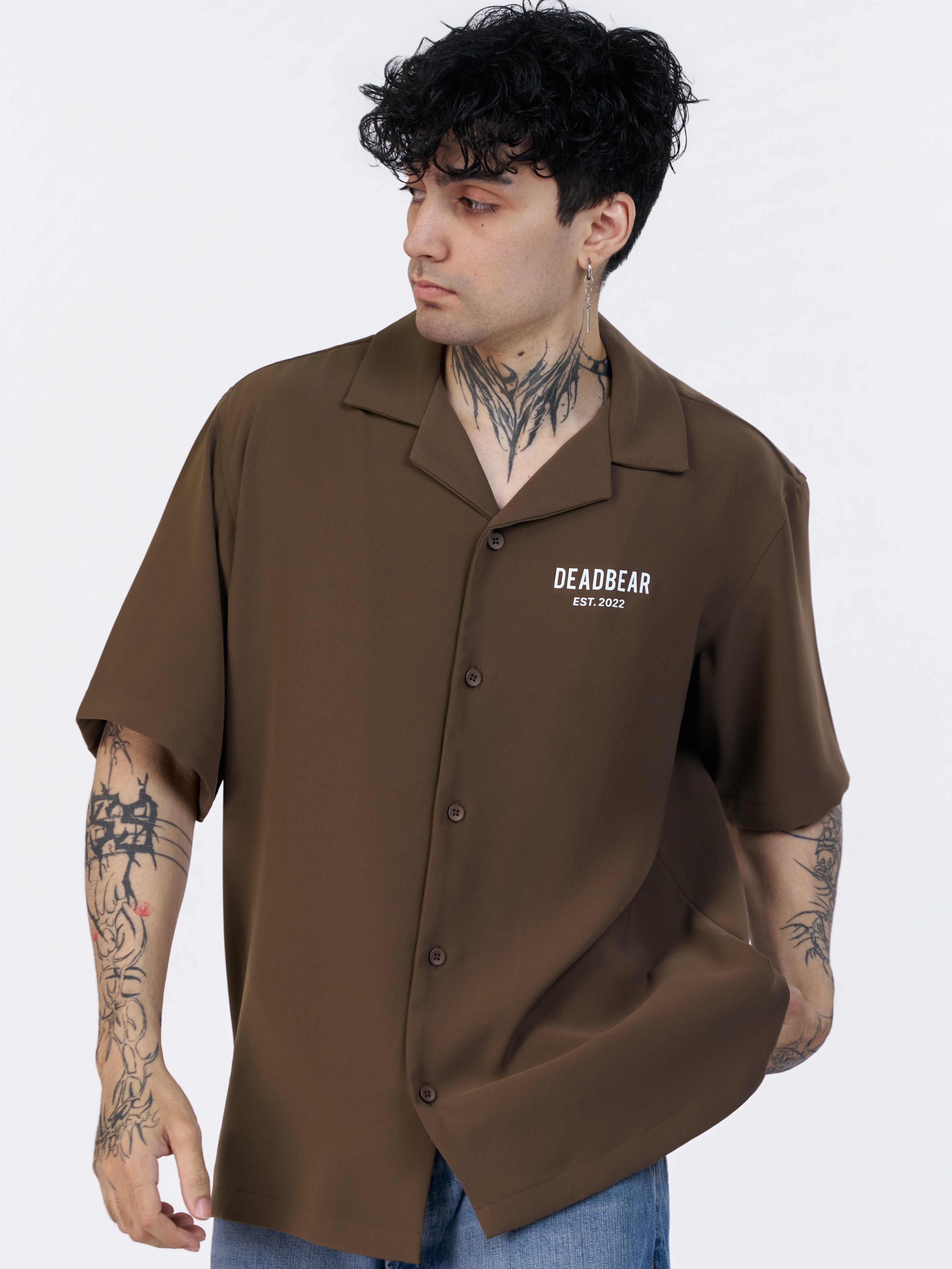 Bowling Shirt Caramel Brown