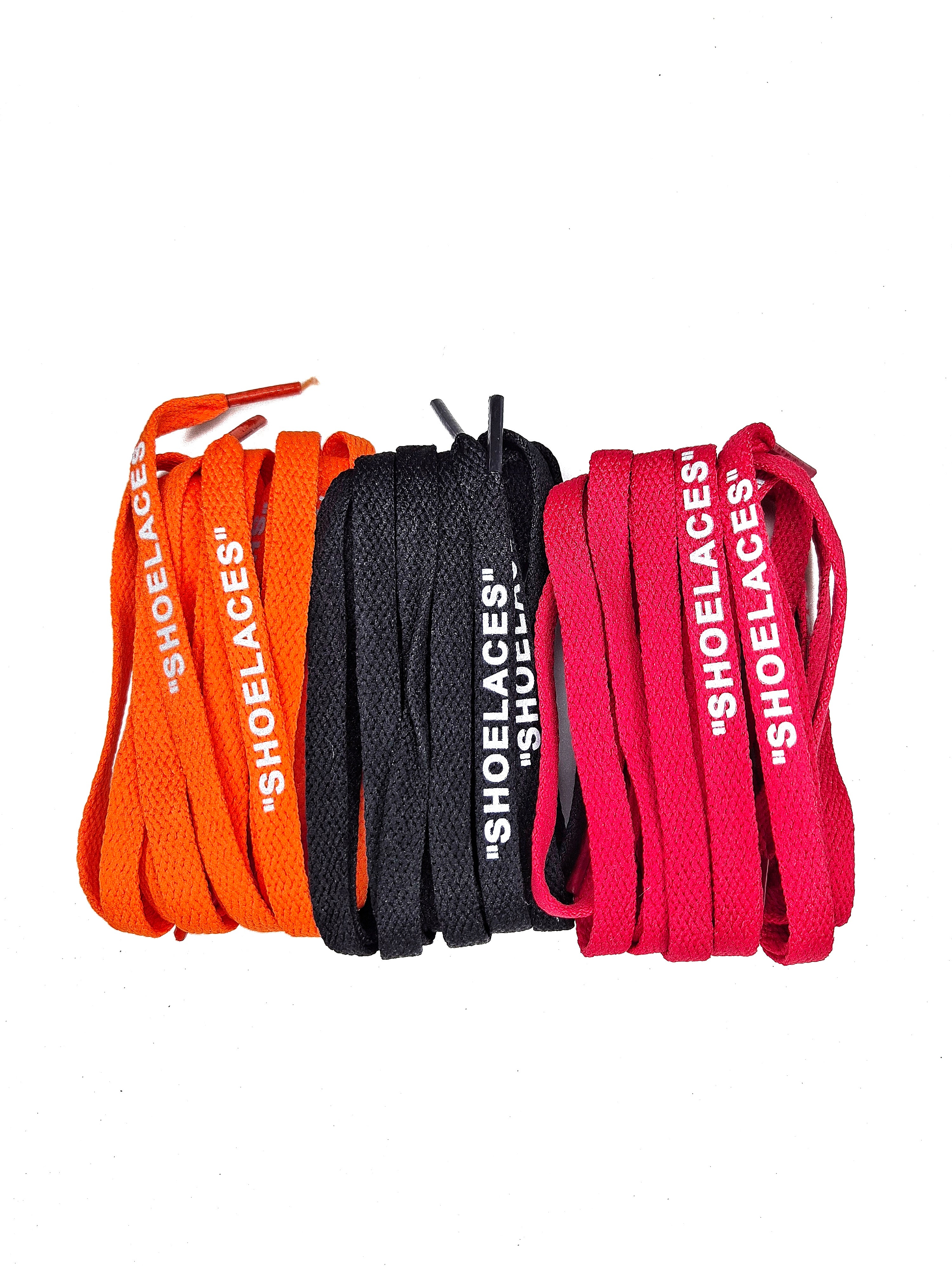 Off-White Style "Shoelace Reflective" Flat lace 3 pairs combo by TGLC