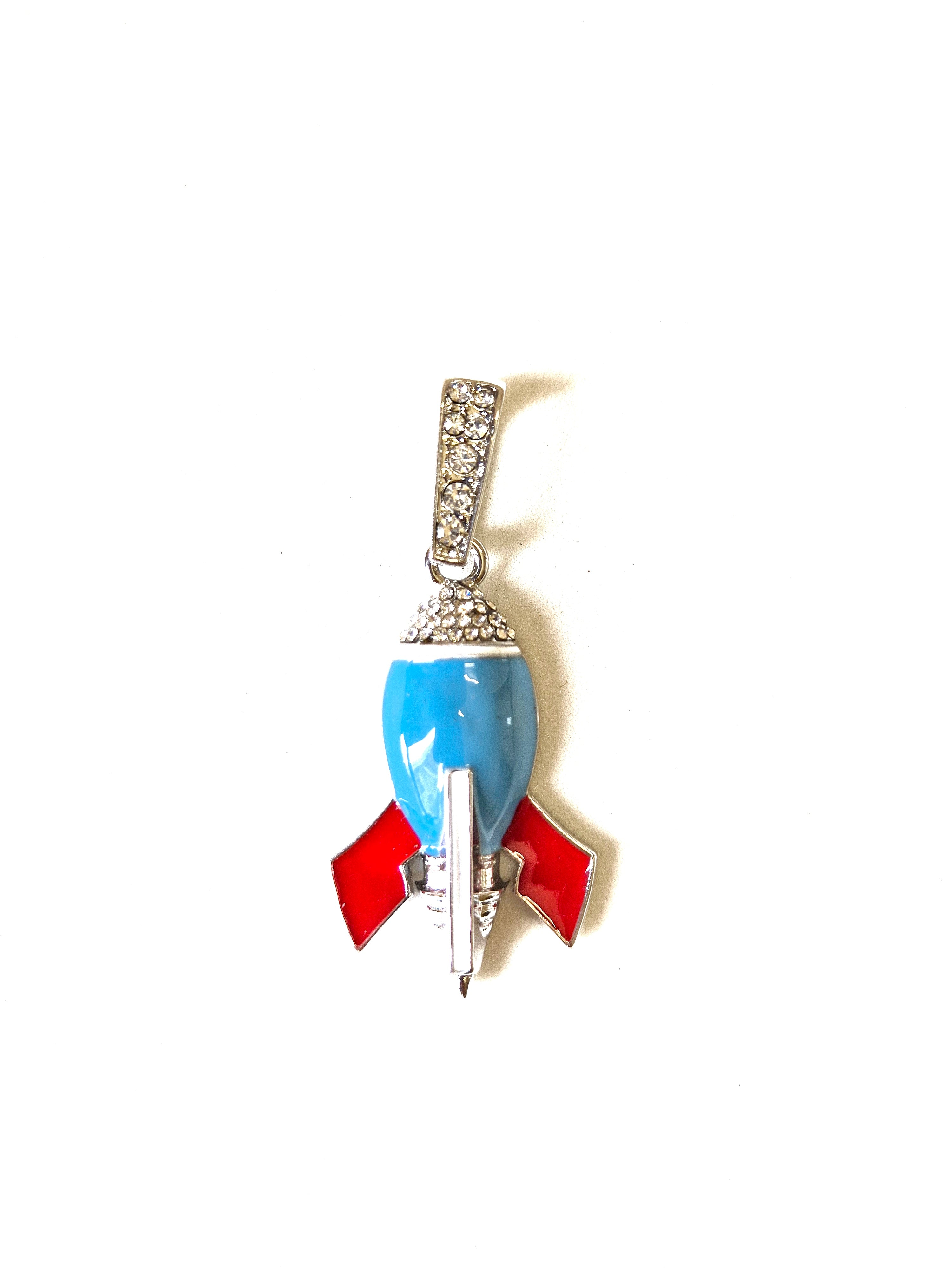 Astral Space Rocket EMoji Pendant