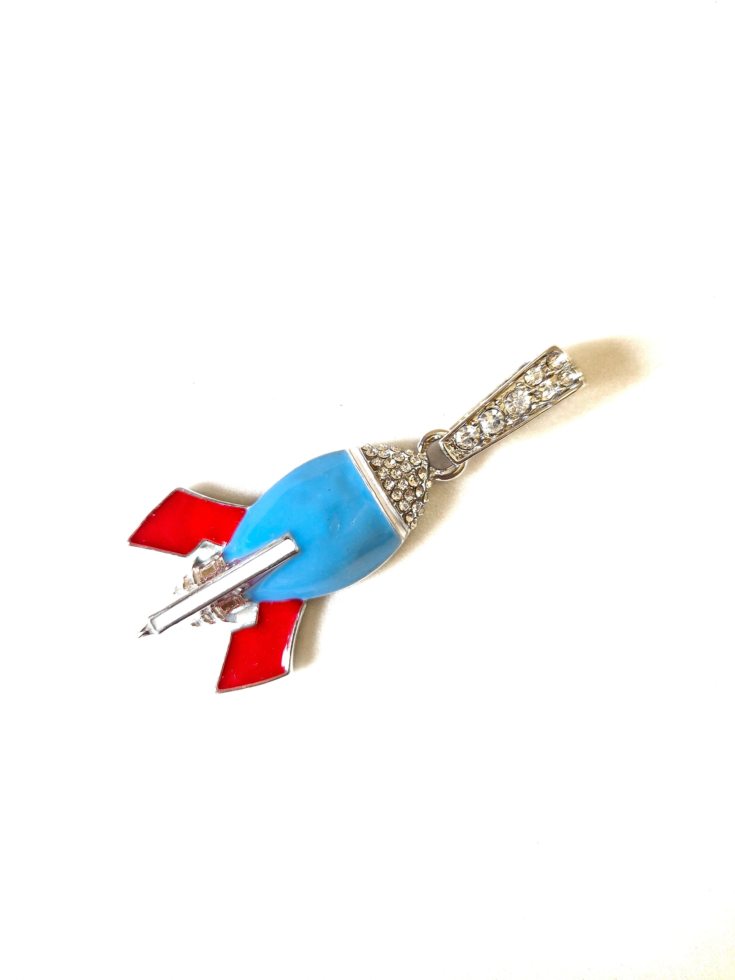 Astral Space Rocket EMoji Pendant
