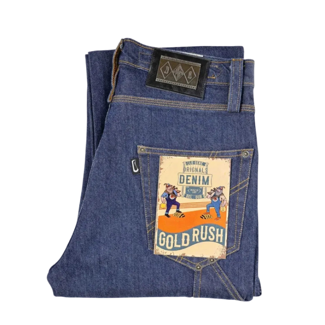 Men's Indigo Jeans - Gold Rush