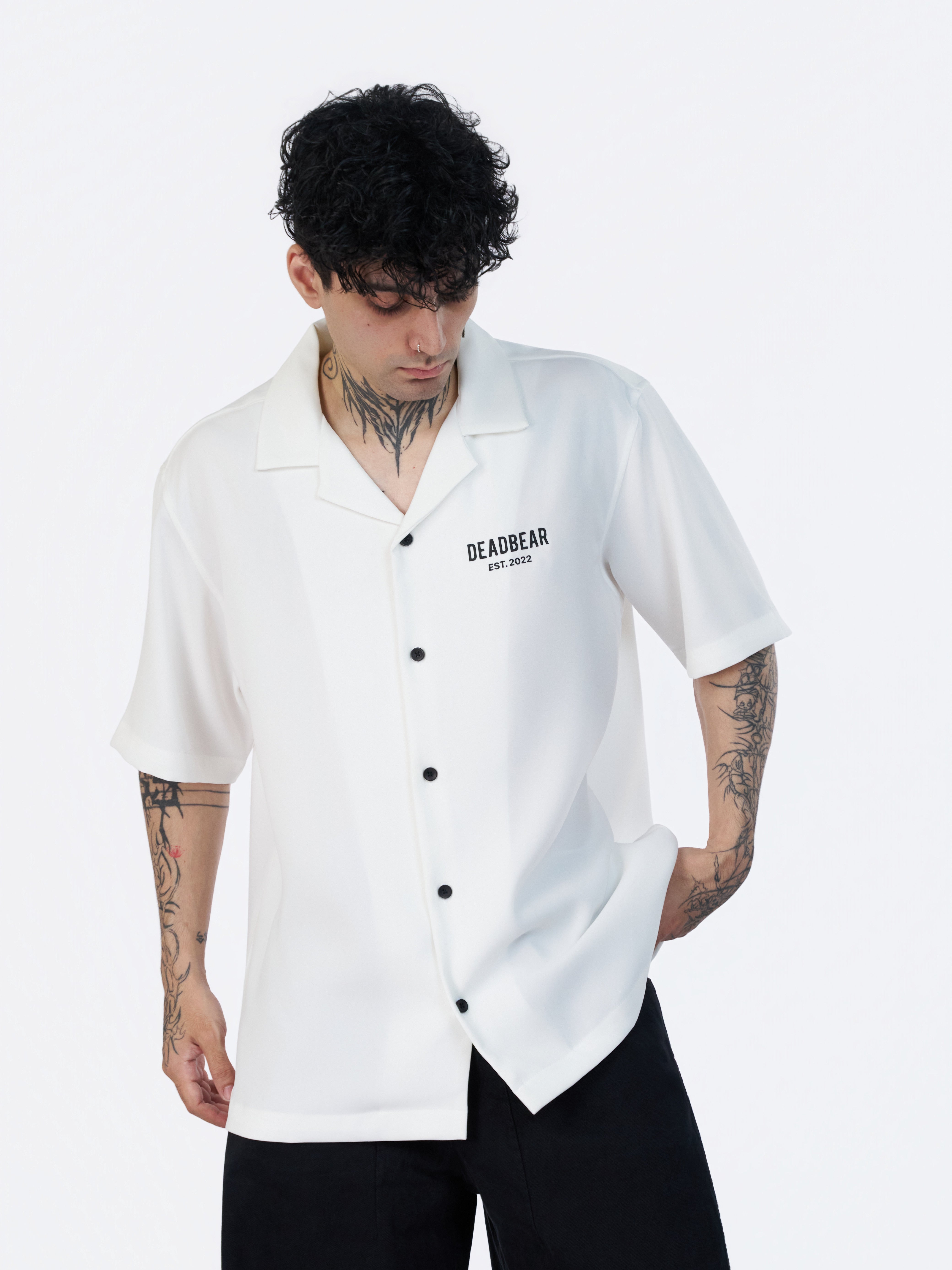 Bowling Shirt White