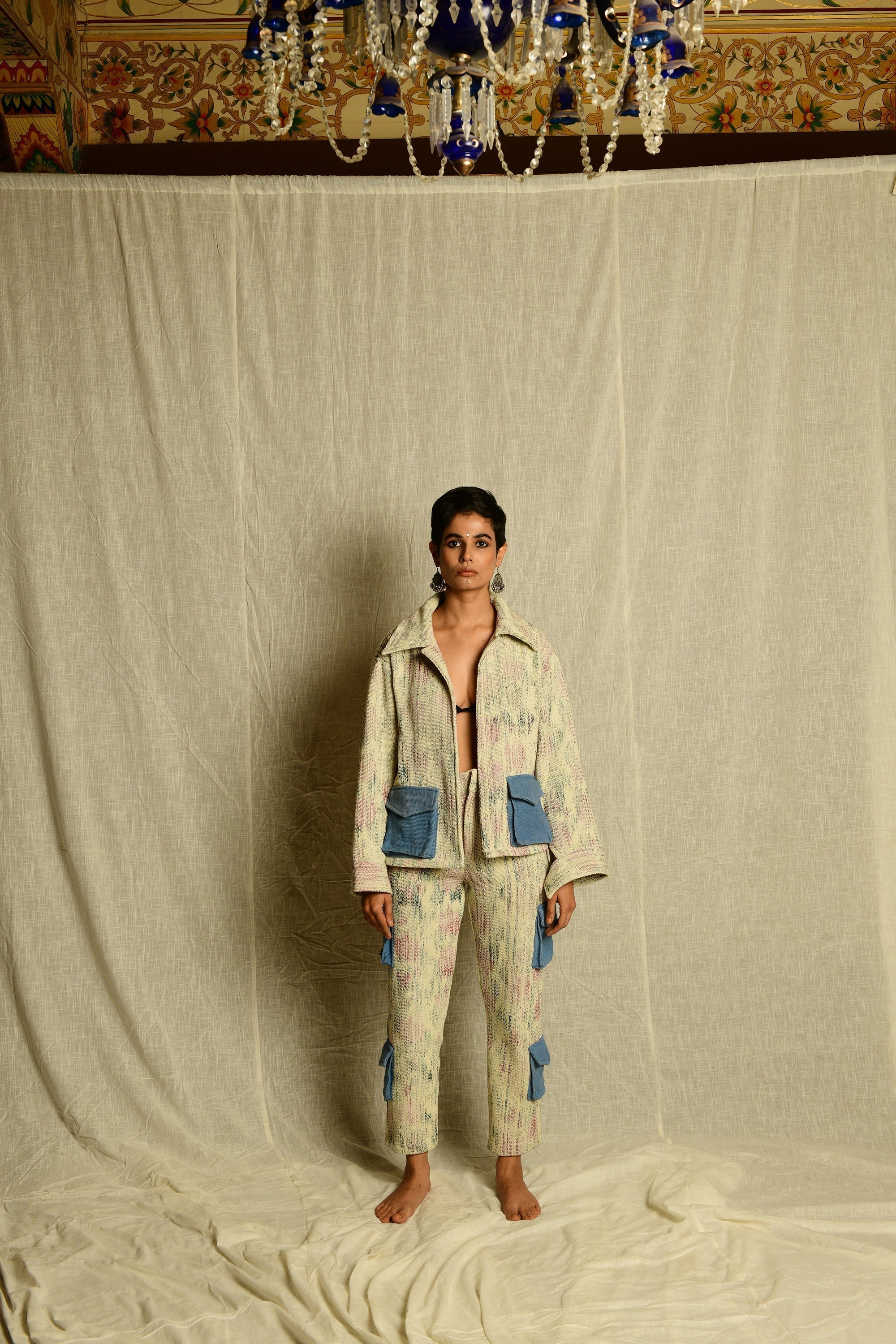 Warp-Printed Handwoven - Jacket