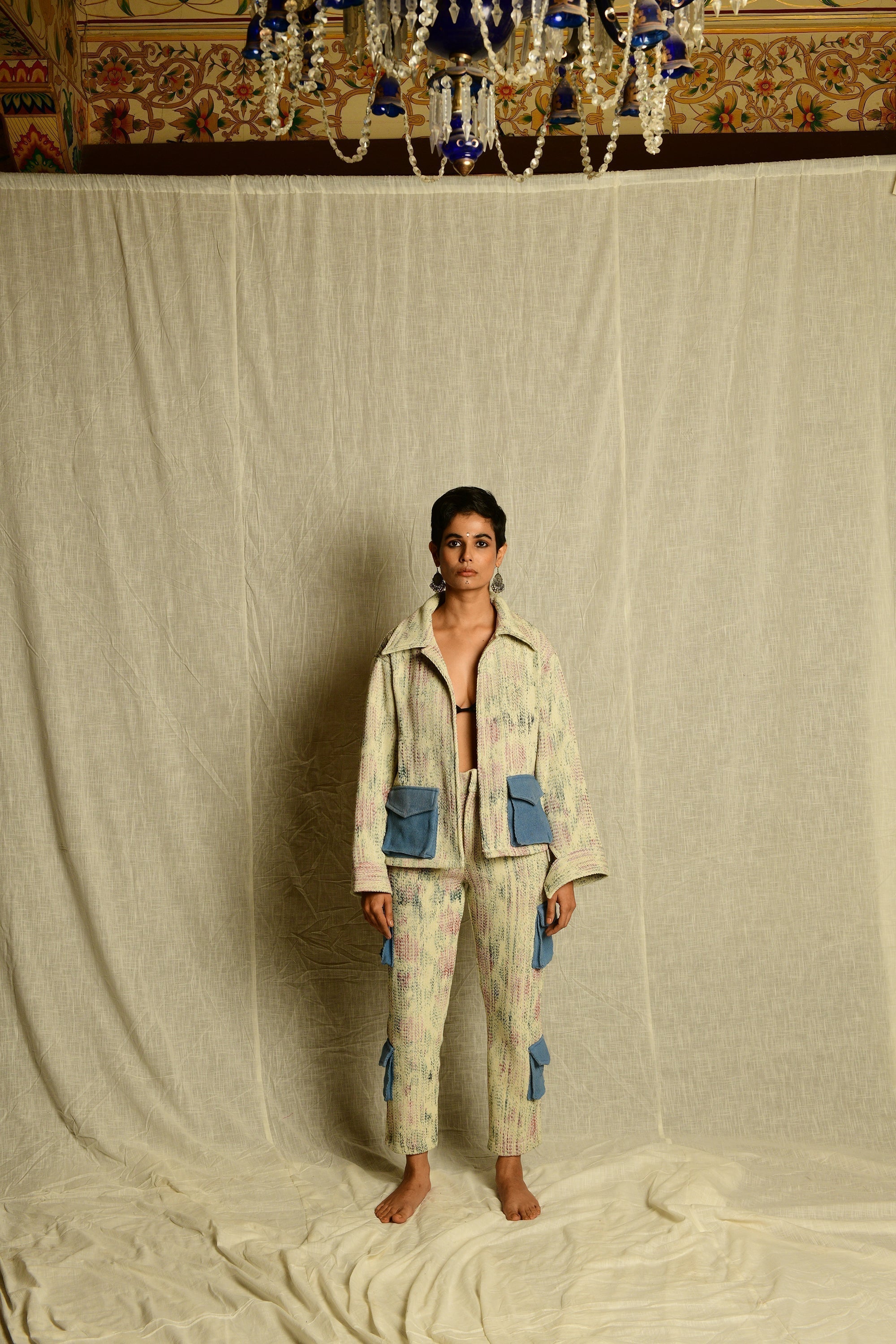 Warp-Printed Handwoven - Jacket