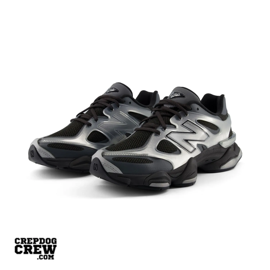 New Balance 9060 X Silver Metallic Black Cement