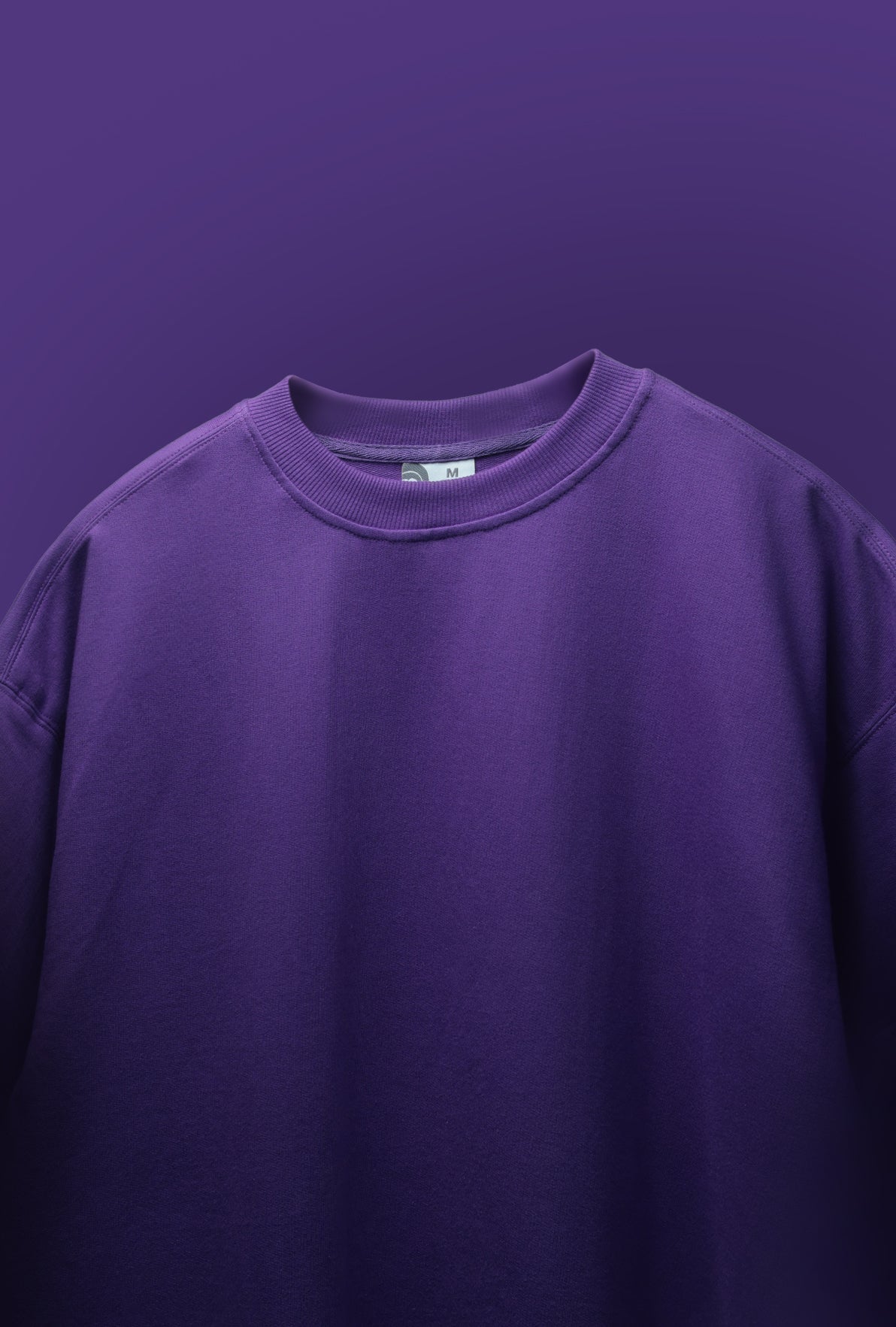 Purple sweatshirt on a matching purple background - Crepdog Crew