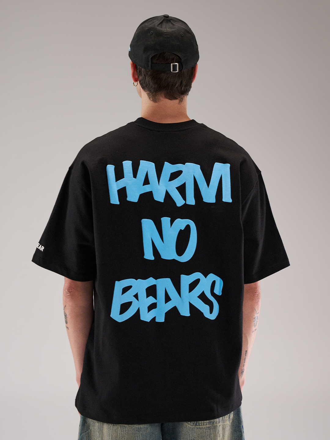 Harm No Bear Tee Black 2.0