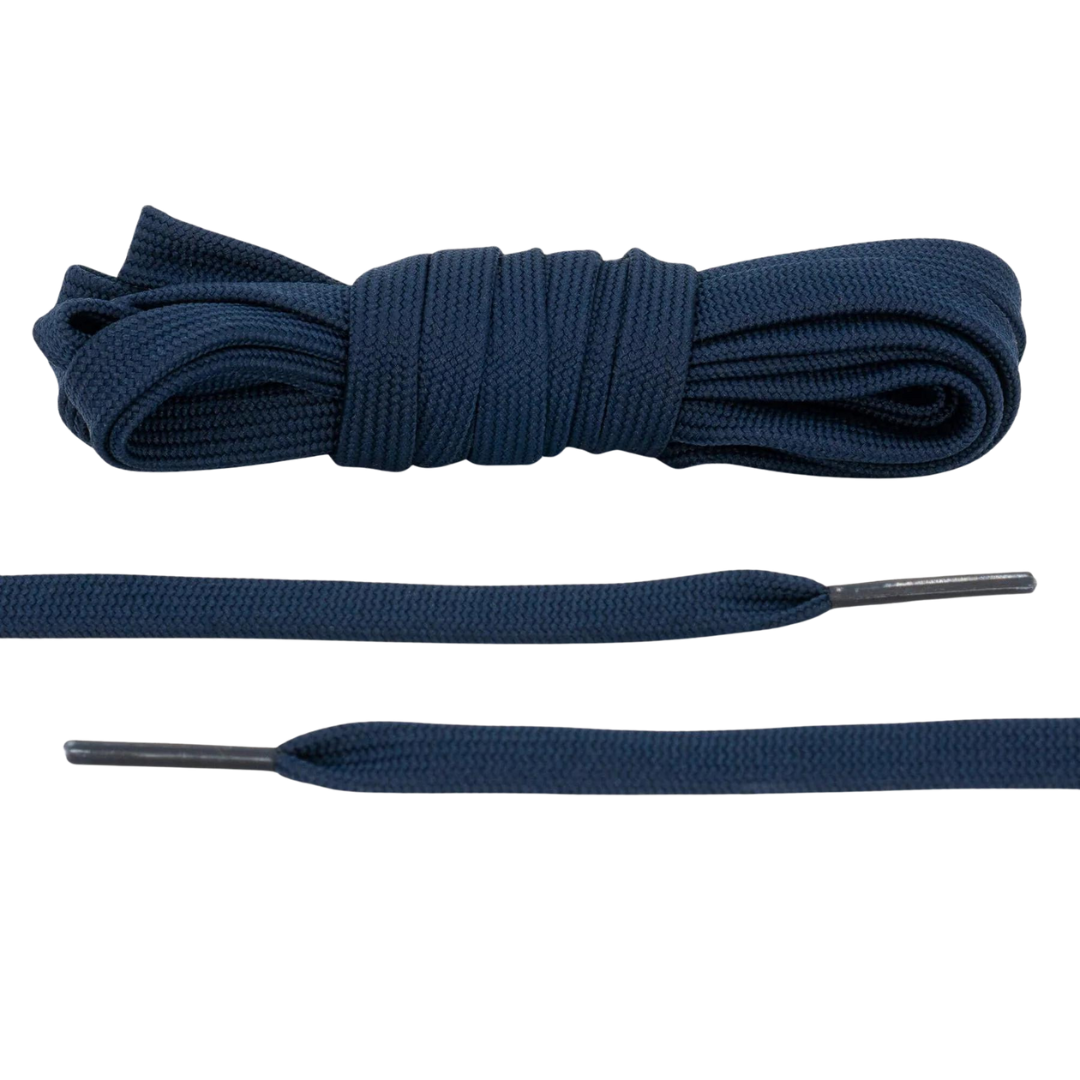 Navy Blue Flat Shoelace | Jordan Laces, Nike Laces, Air Force 1 Laces
