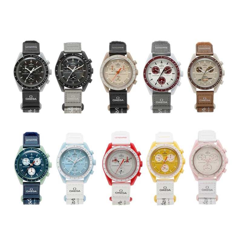 Swatch x Omega Bioceramic Moon Top 10 Set