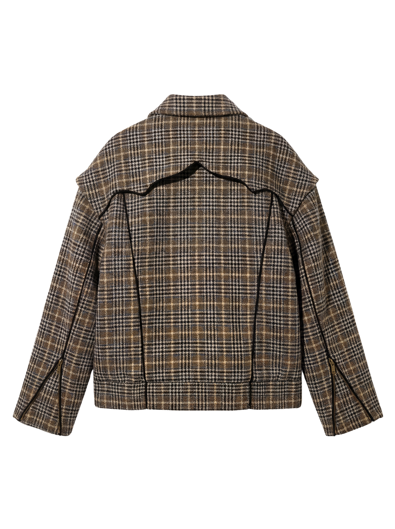 Plaid Bomber Jacket