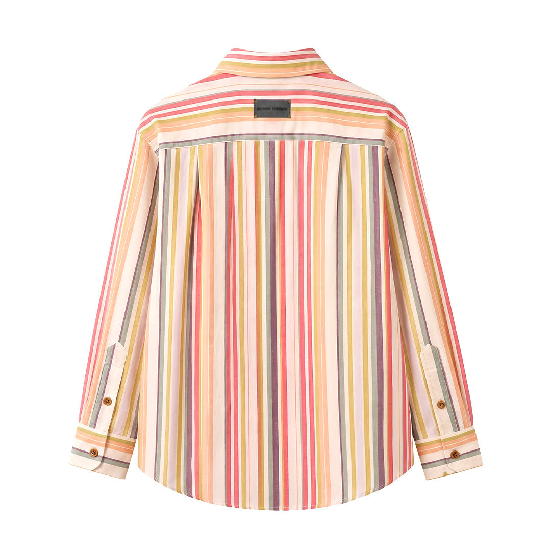 Seersucker Shirt in Afternoon Stripes
