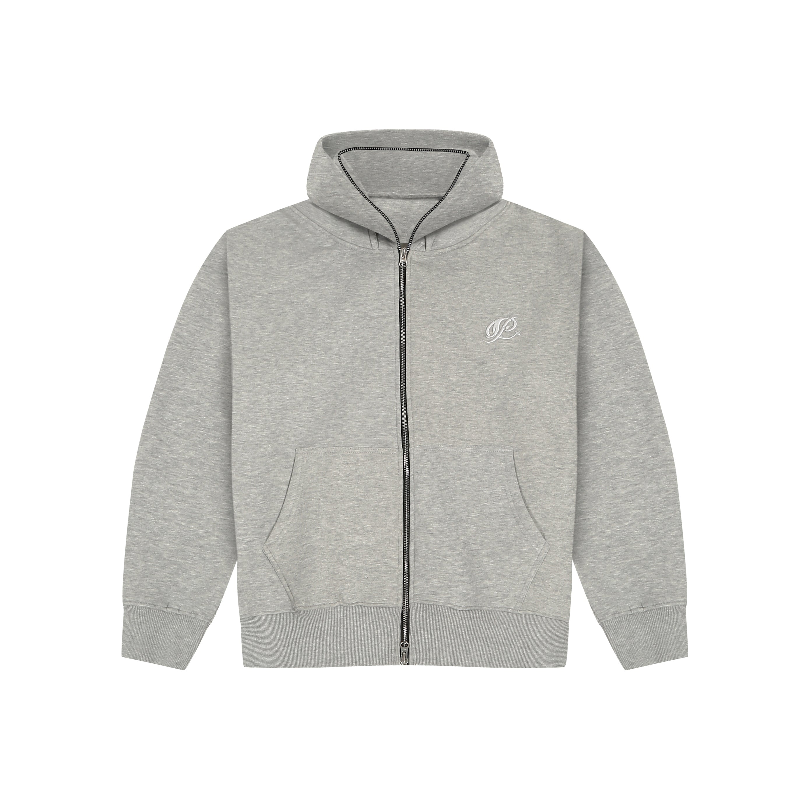 Double Hooded Zipper- Concrete
