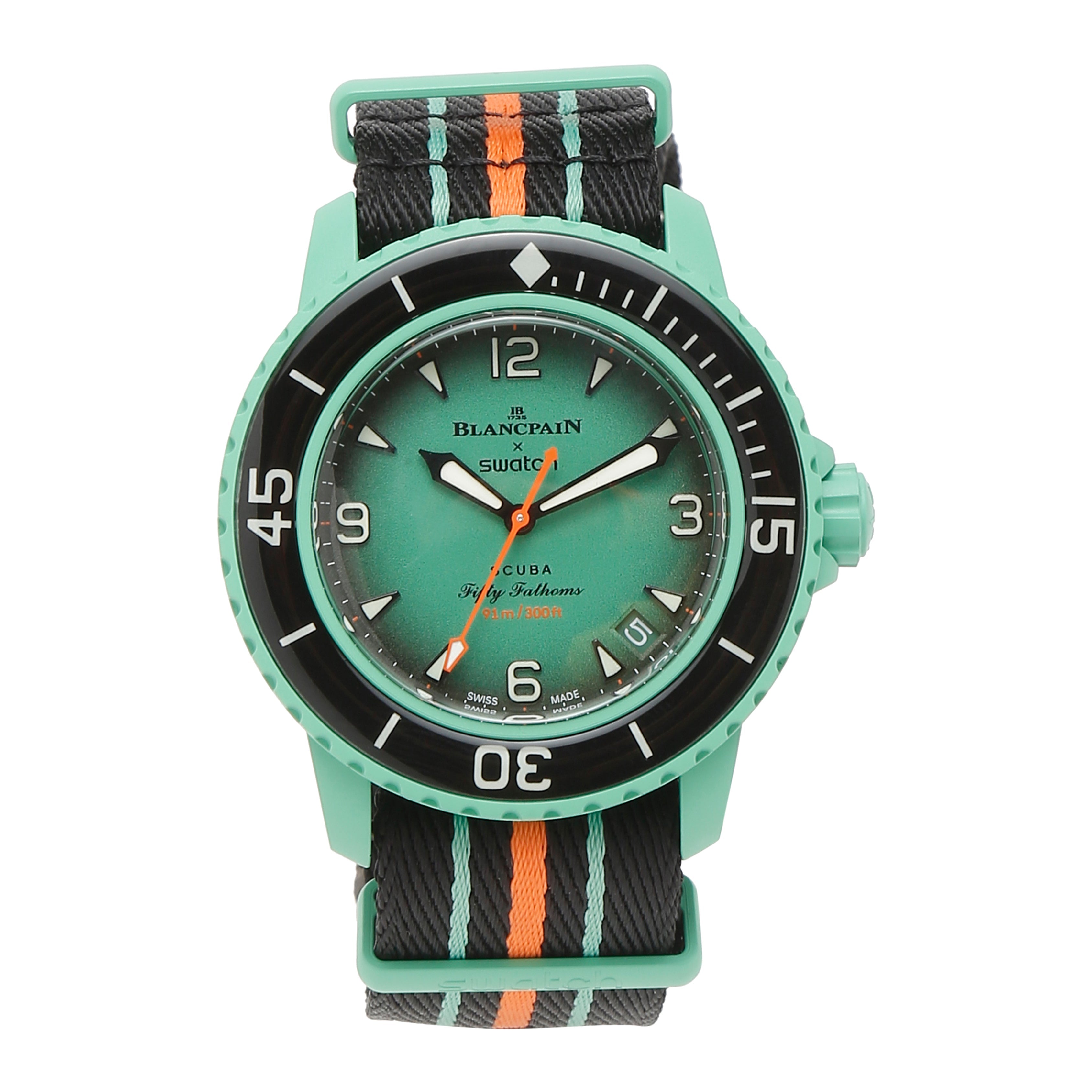 Swatch x Blancpain Bioceramic Scuba Fifty Fathoms Indian Ocean