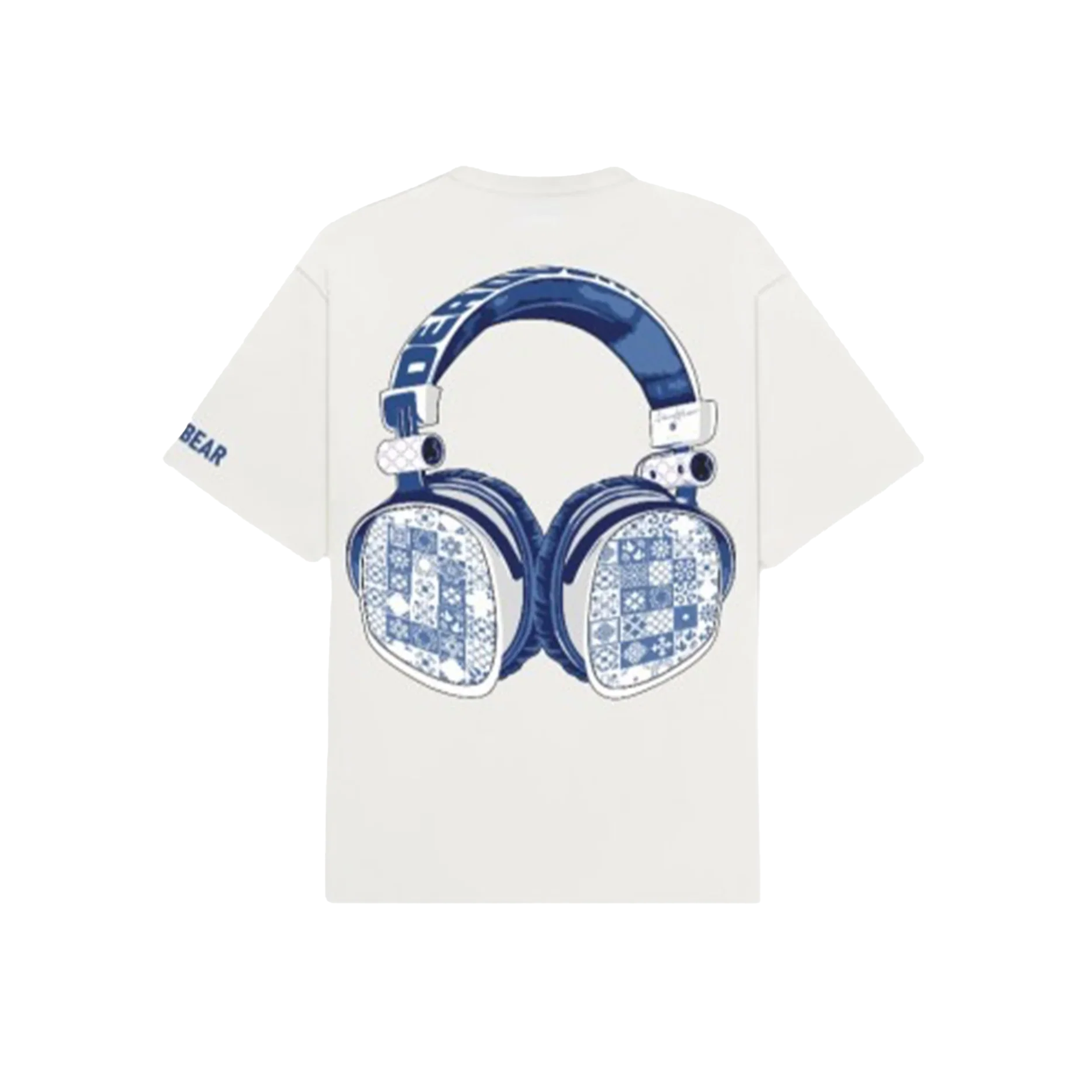 The Headphone Tee Cream White