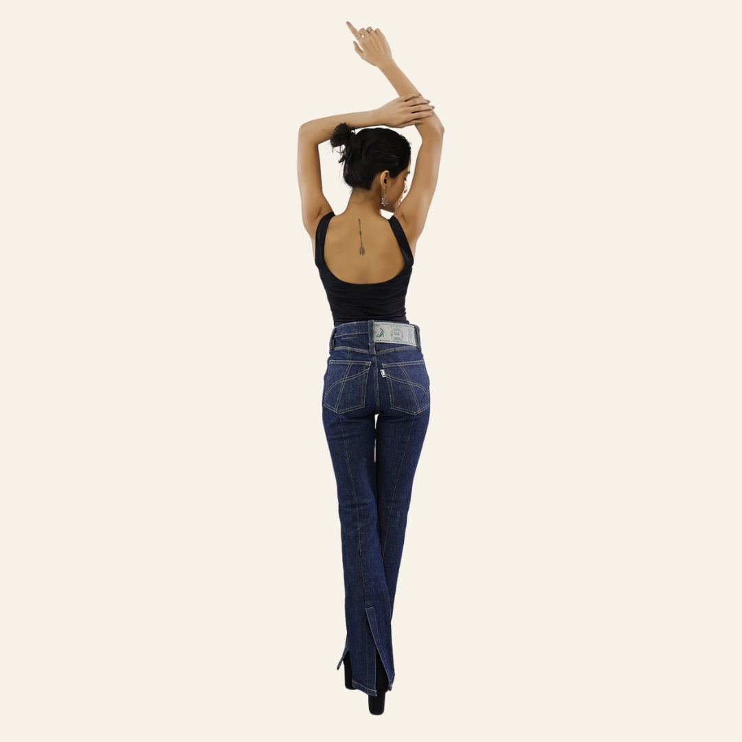 Women's Indigo Jeans - Vintage India