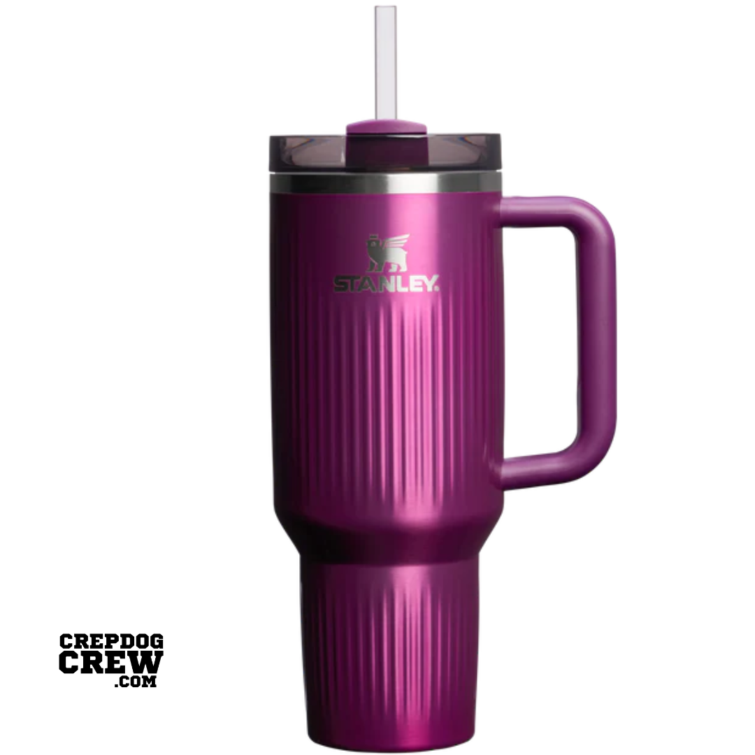 STANLEY TUMBLER Mug FlowState Fluted Mulberry Shine 40 Oz