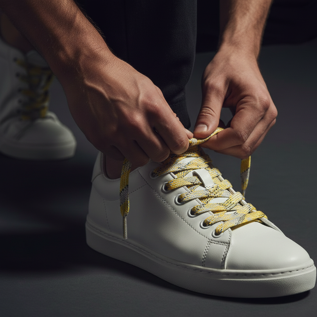 Cannatonic Diesel Patterned Flat Laces | Best for Nike, Jordan & Hoka by KNOTTY