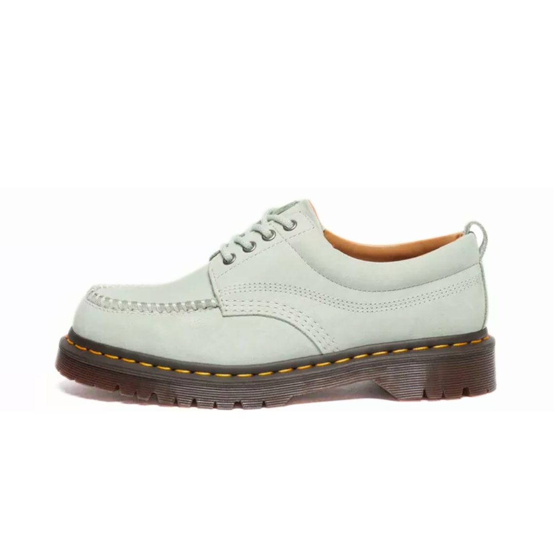 Dr. Martens Lowell Buttersoft Leather Moc Toe Shoes Sage Green