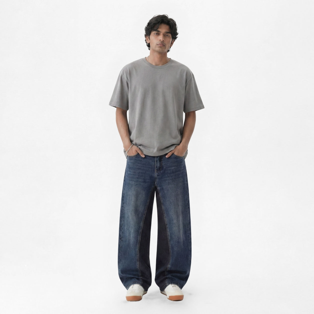 SPLIT PANEL DENIM