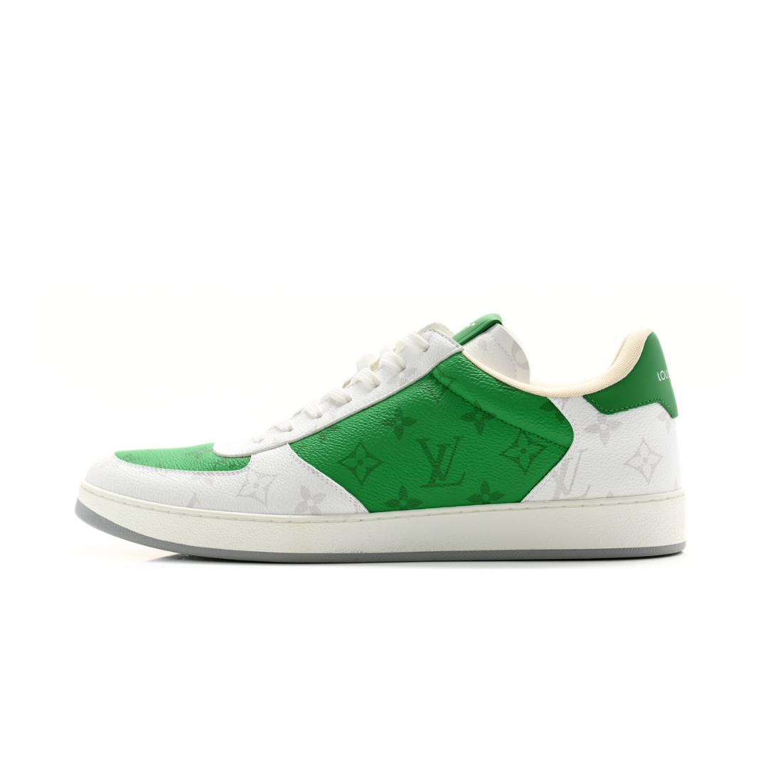 LOUIS VUITTON RIVOLT SNEAKER MONOGRAM GREEN WHITE
