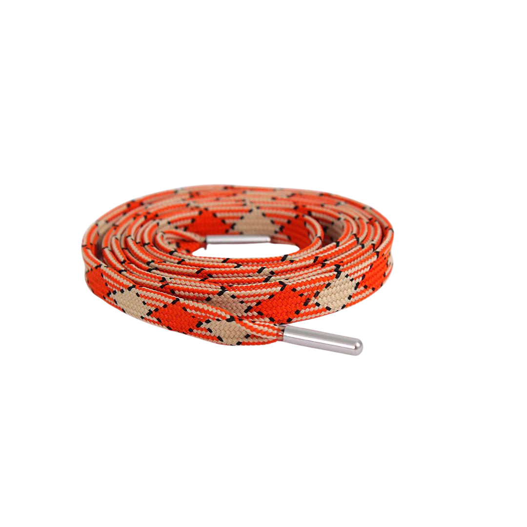 Turbo Diesel Patterned Flat Laces | Best for Nike, Jordan & Hoka by KNOTTY