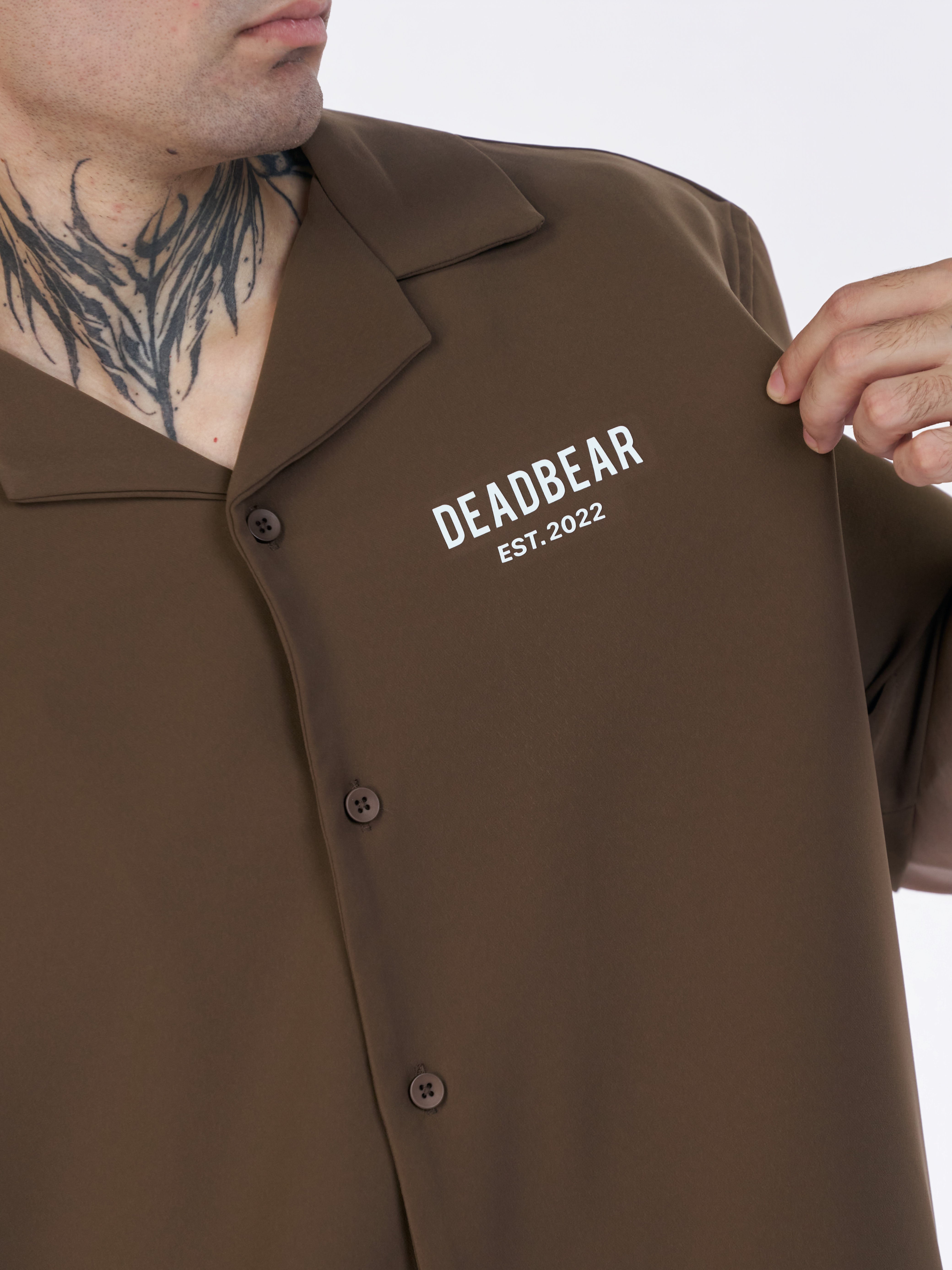 Bowling Shirt Caramel Brown
