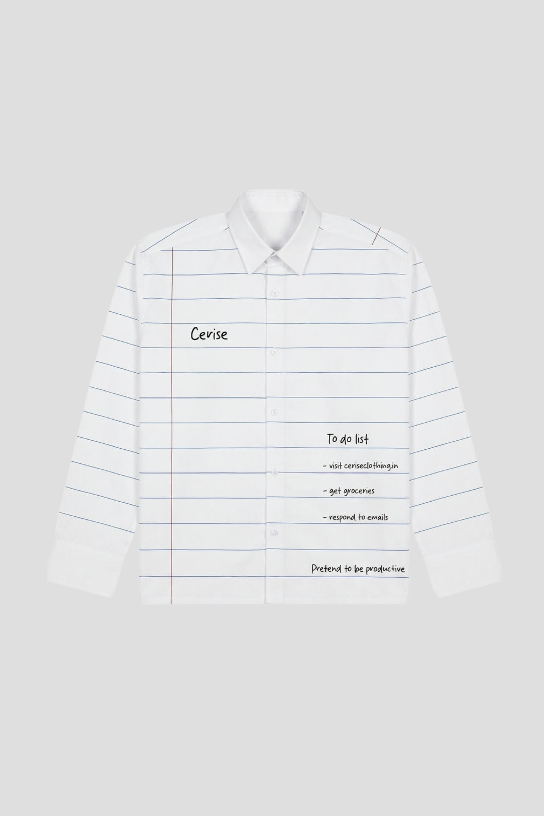 CERISE TO DO LIST SHIRT