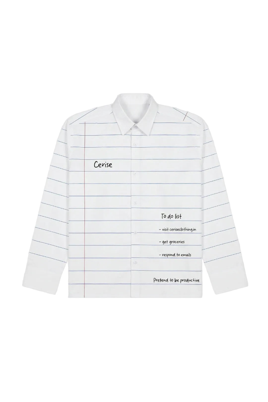 CERISE TO DO LIST SHIRT