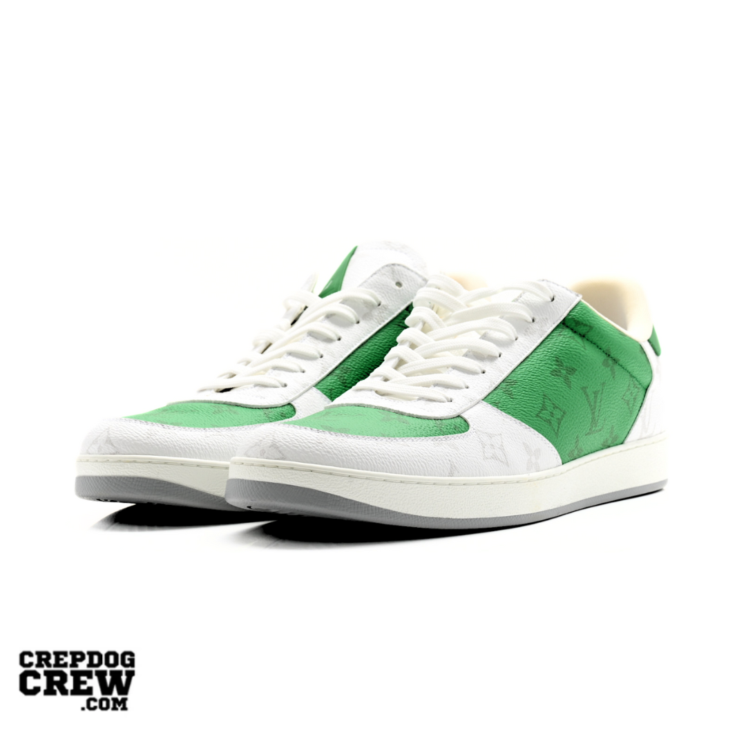 LOUIS VUITTON RIVOLT SNEAKER MONOGRAM GREEN WHITE