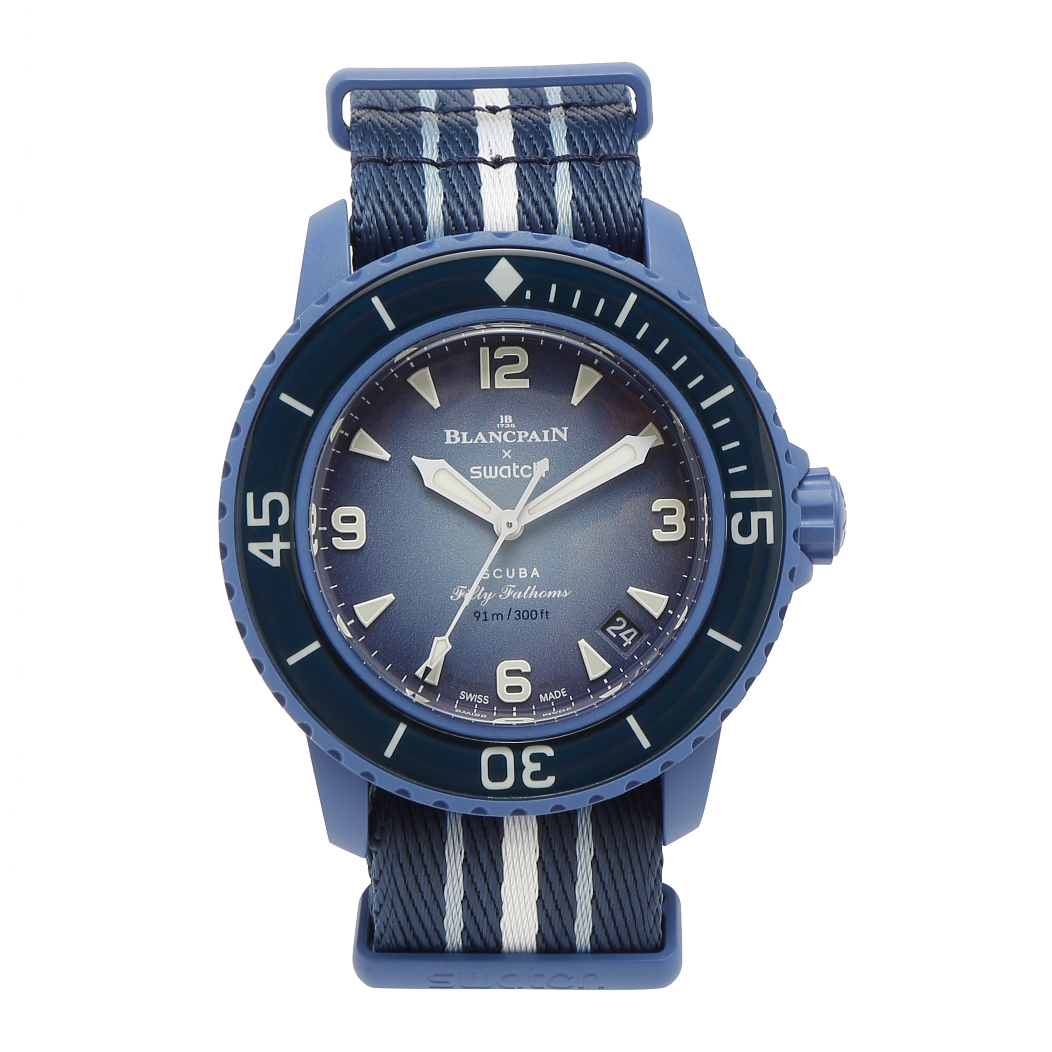 Swatch x Blancpain Bioceramic Scuba Fifty Fathoms Atlantic Ocean