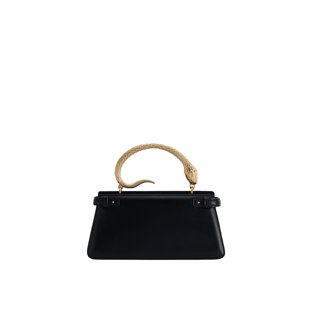 JW PEI Elena Snake Handle Top Handle Bag - Black