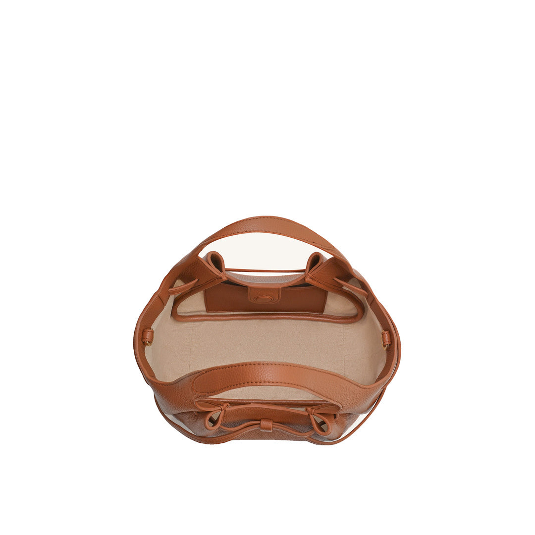 JW PEI Mabel Soft Bow Tote Bag - Caramel Brown