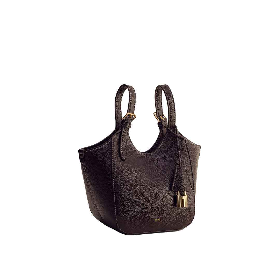JW PEI Ines Padlock Tote Bag - Dark Brown