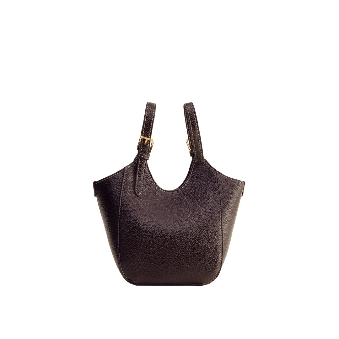 JW PEI Ines Padlock Tote Bag - Dark Brown