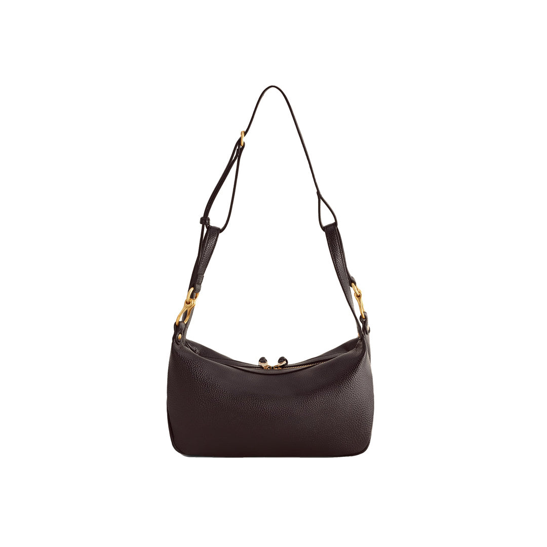 JW PEI Selia Soft-Grain Crossbody Bag - Dark Brown