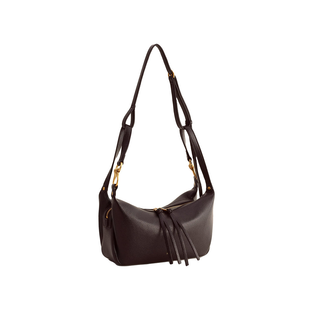 JW PEI Selia Soft-Grain Crossbody Bag - Dark Brown