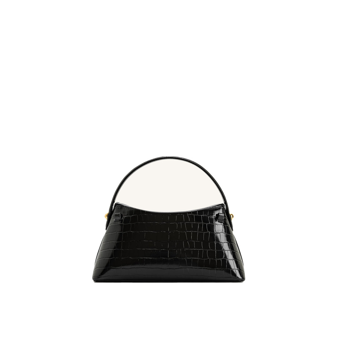 JW PEI Talia Top Handle Bag - Black Croc