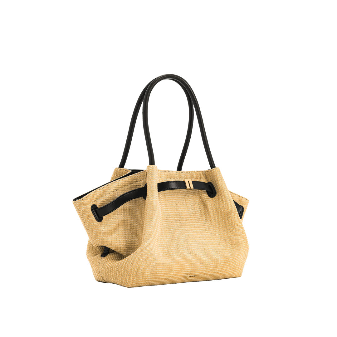 JW PEI Hana Medium Faux Straw Tote Bag - Brown Straw
