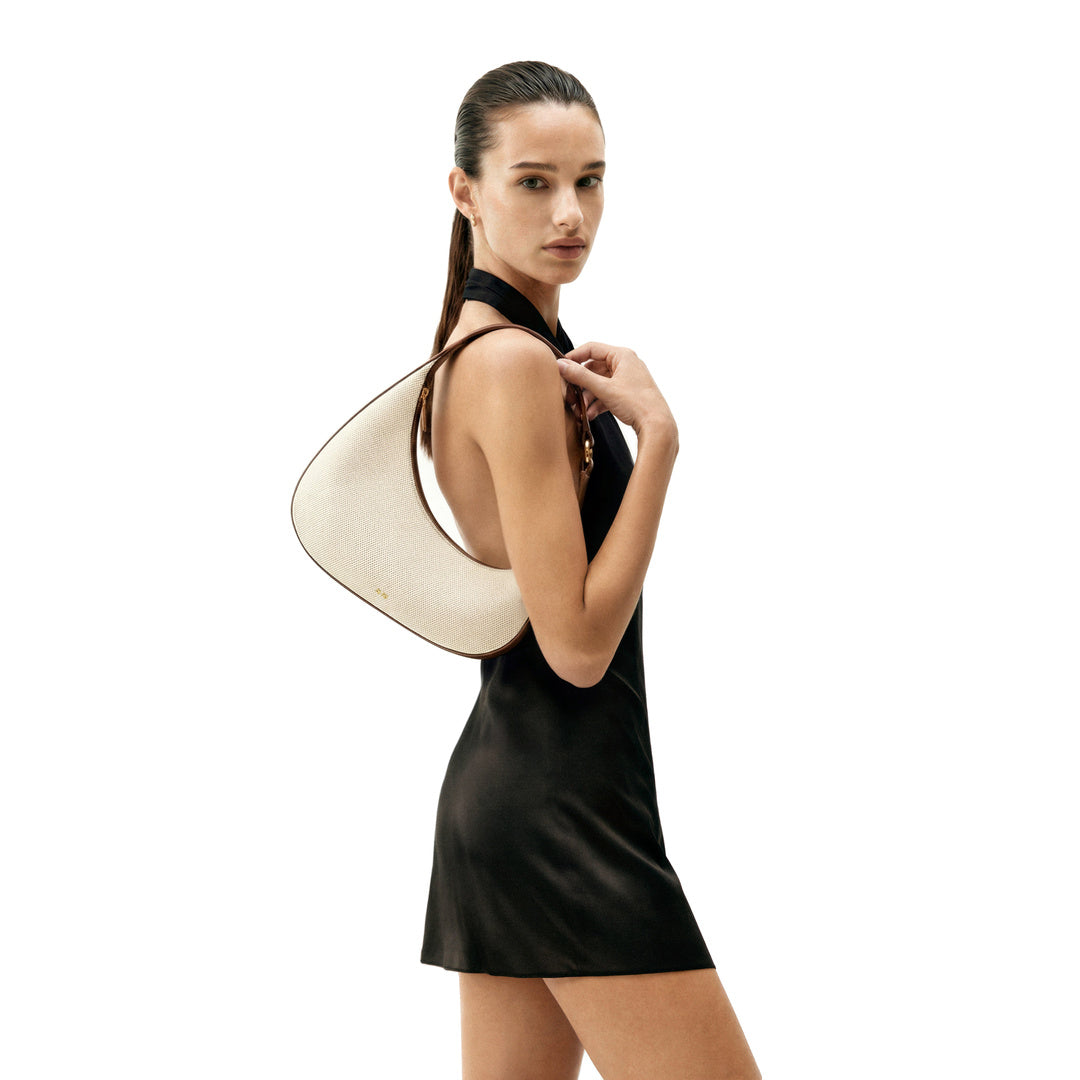 JW PEI Harlee Shoulder Bag - Brown Canvas