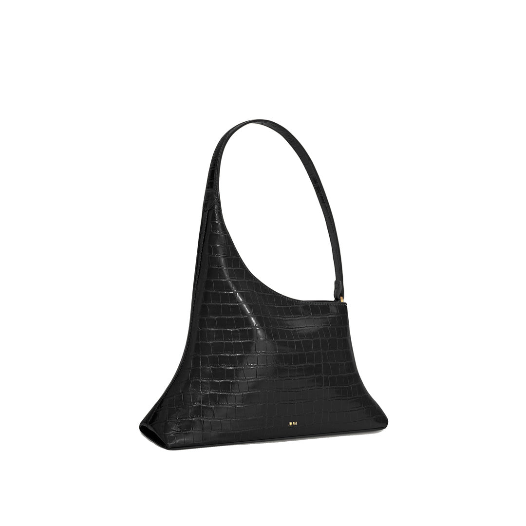 JW PEI Lyra Shoulder Bag - Black Croc