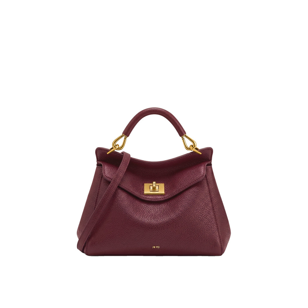 JW PEI Lucia Classic Top Handle Bag - Deep Burgundy