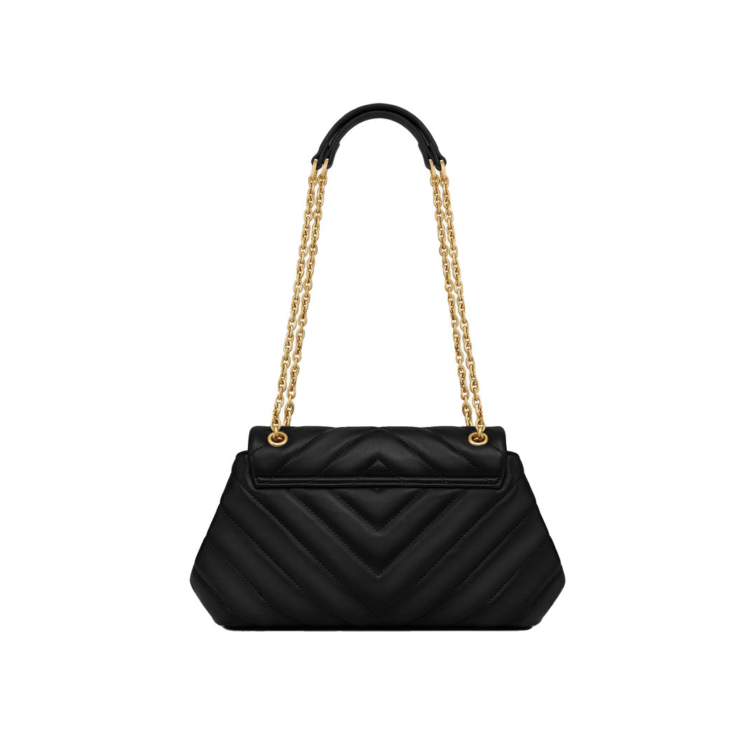 JW PEI Valerie Quilted Chain Flap Shoulder Bag - Black