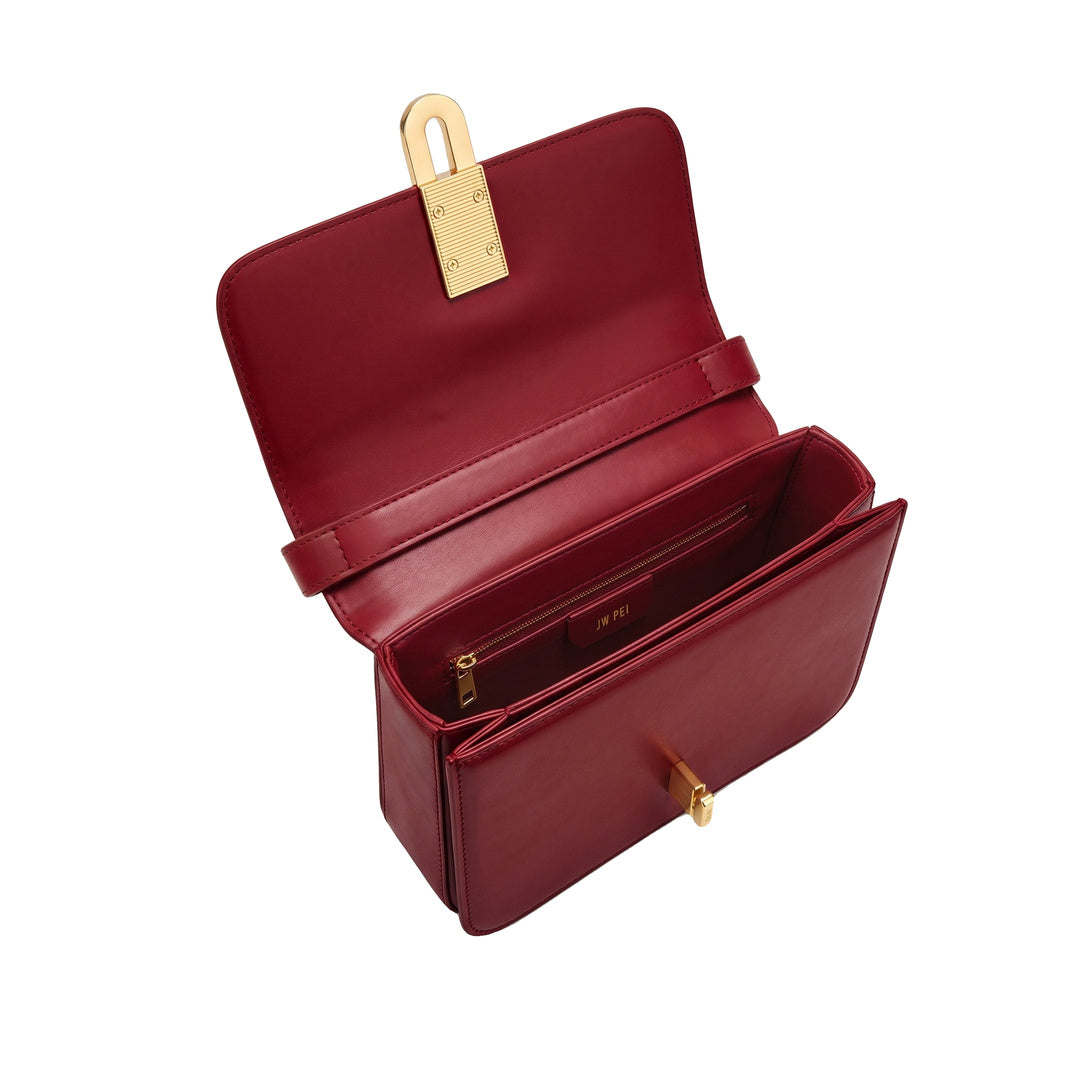 JW PEI Evania Lock Shoulder Bag - Red