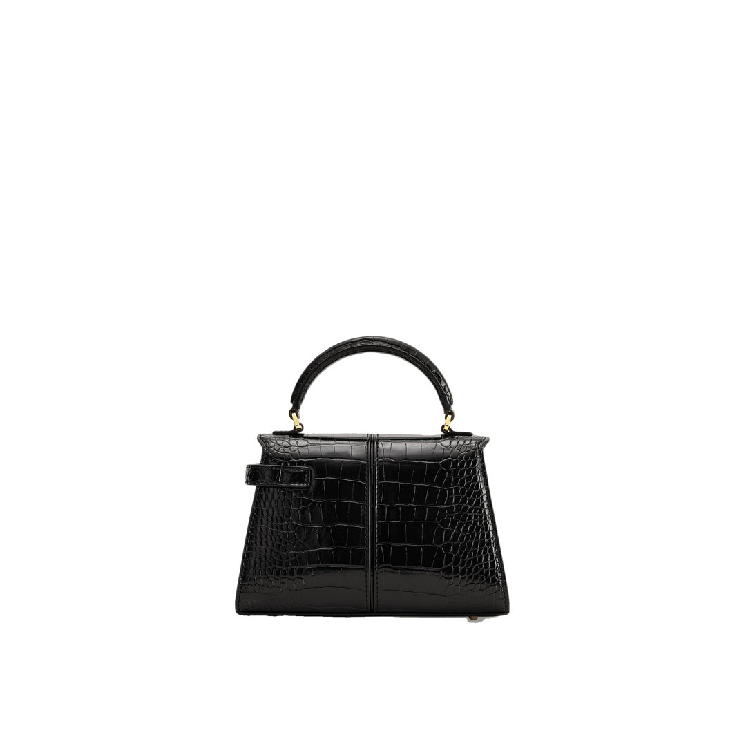 JW PEI Elise Top Handle Bag - Black Croc