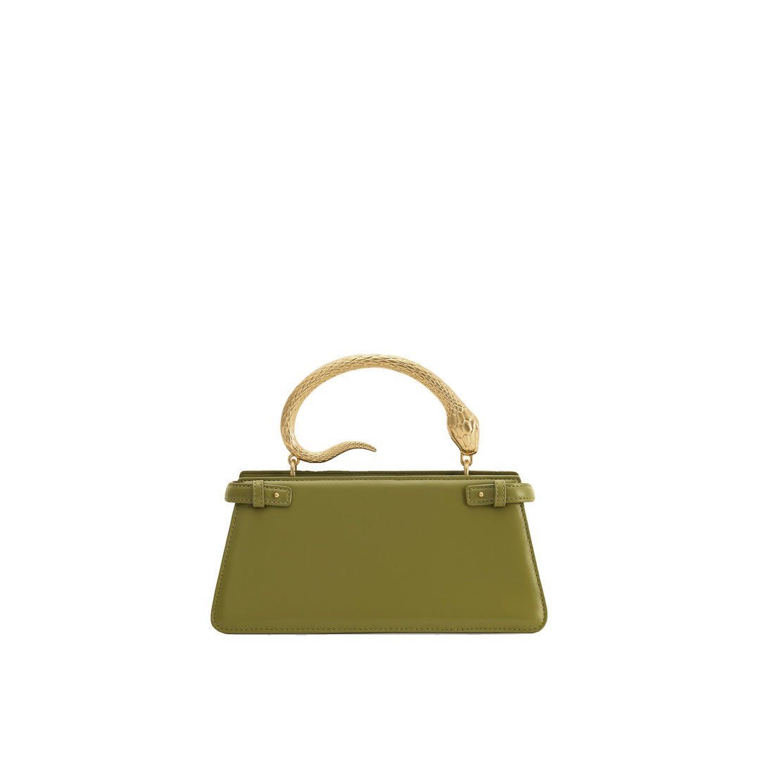 JW PEI Elena Snake Handle Top Handle Bag - Matcha Green