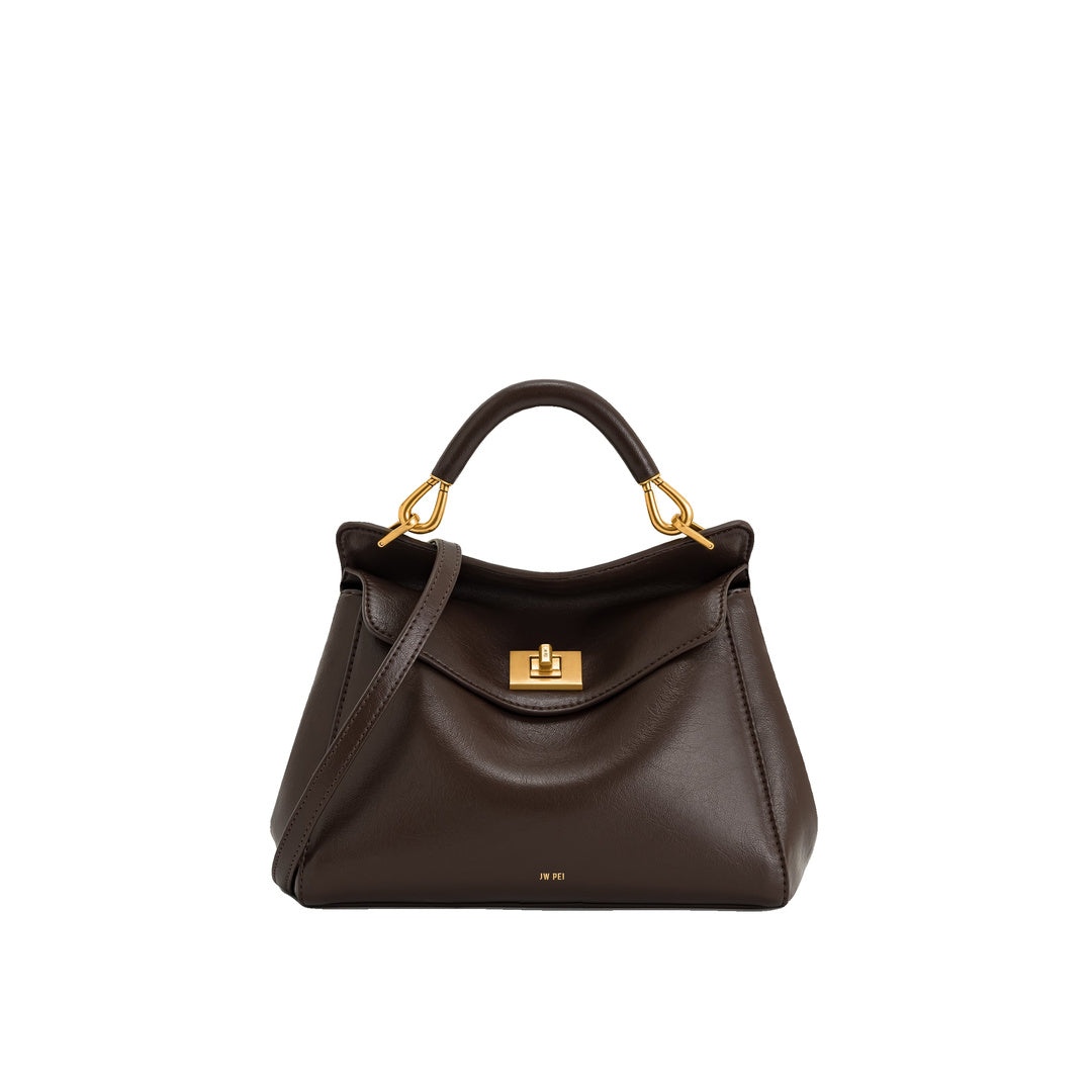 JW PEI Lucia Classic Top Handbag - Dark Brown