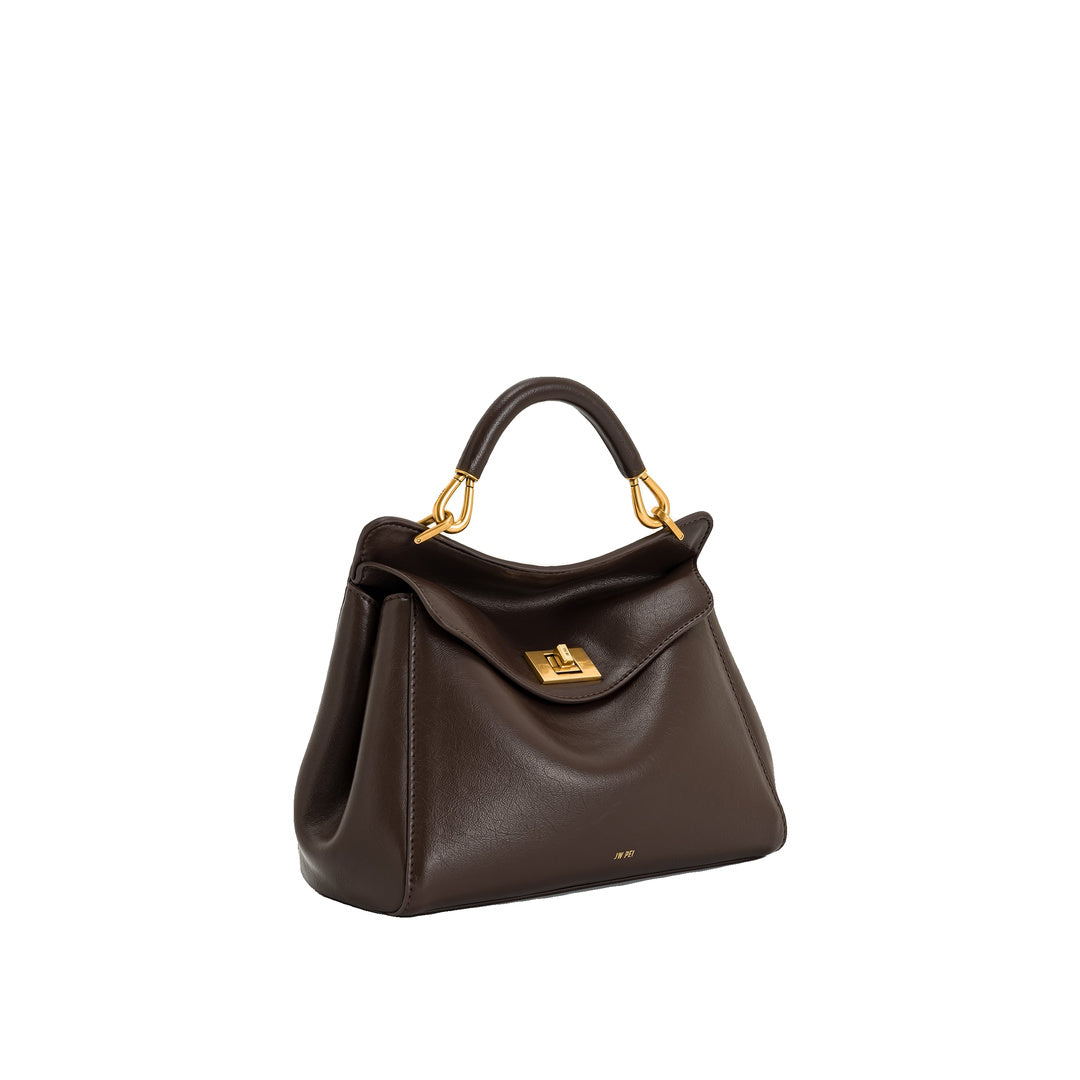 JW PEI Lucia Classic Top Handbag - Dark Brown