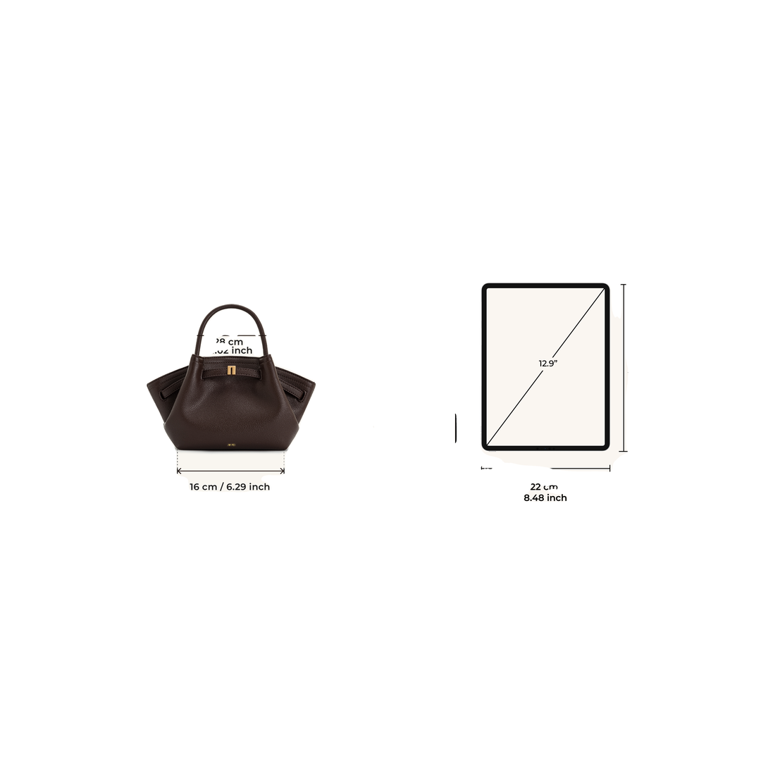 JW PEI Hana Mini Tote Bag - Dark Brown