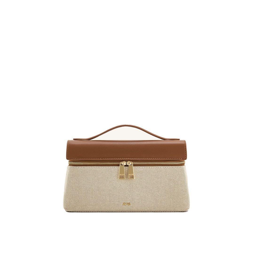 JW PEI Thea Top Handle Bag - Brown Canvas