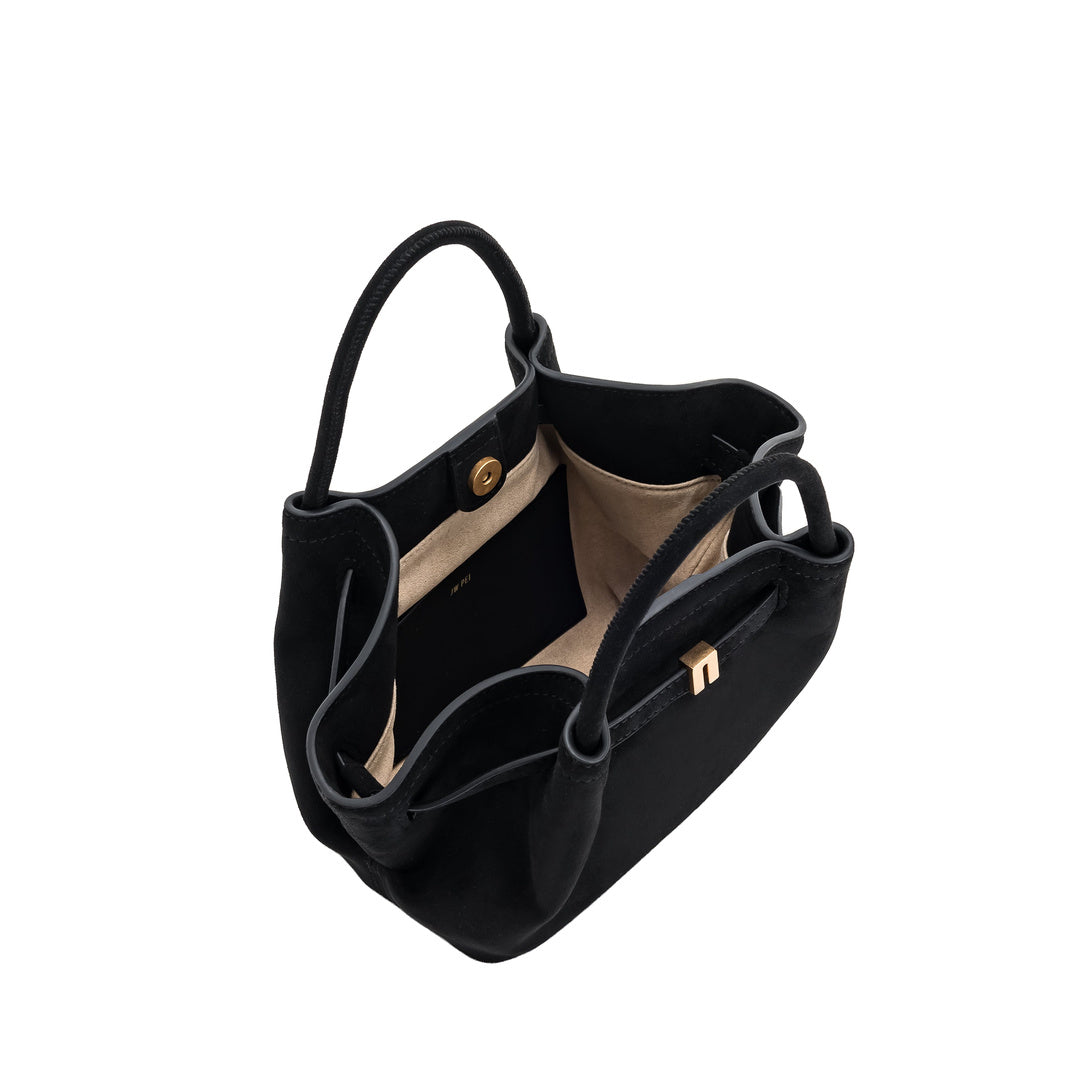 JW PEI Hana Mini Faux Suede Tote Bag - Black